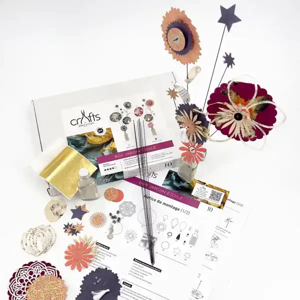 kit diy bouquet fleurs papier