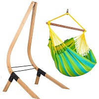 Kit chaise hamac Sonrisa et support en bois