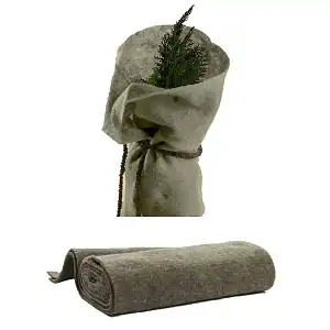 Protection antigel en laine de mouton 200 x 100cm