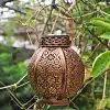 Lanterne solaire orientale ronde D. 15,5cm