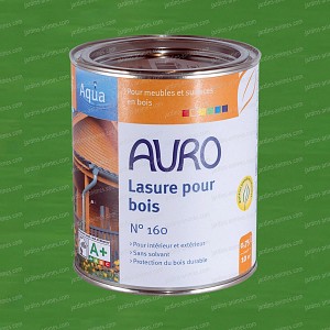 Lasure Bois Aqua Vert Oxyde 0.75L Auro 160-60