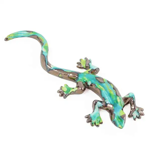 lezard vert ceramique  lezard vert ceramique