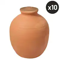 Ollas pot en terre cuite à enterrer - 5 litres - lot de 10