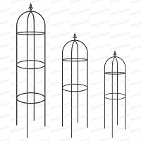 Lot de 3 tuteurs colonne - Obélisque floral