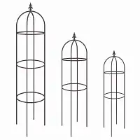 Tuteurs colonne - Obélisque floral - lot de 3