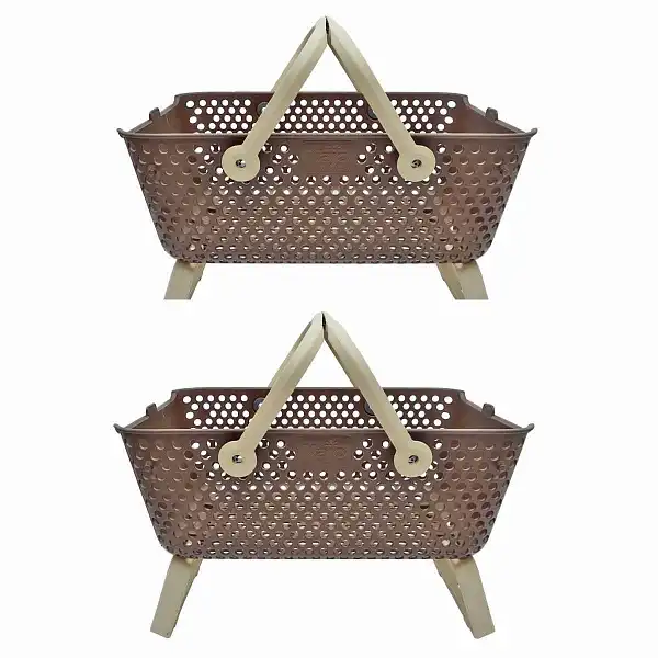 lot panier cagette legumes taupe