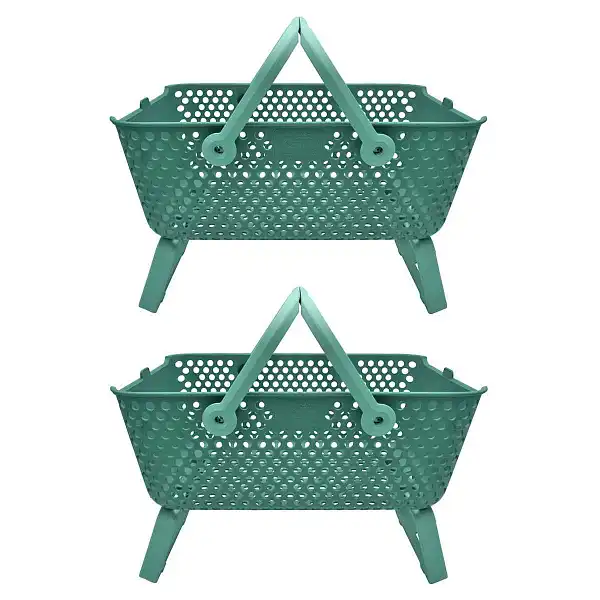 lot panier cagette legumes vert