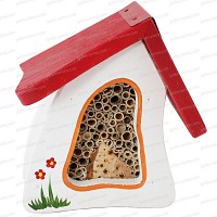 Villa à insectes h.23cm Blanc