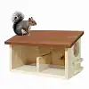 Ecureuil buffet Mangeoire double en bois FSC