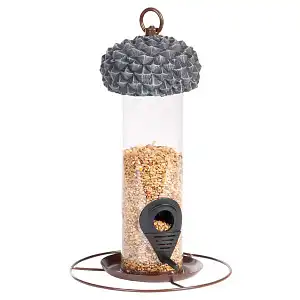 Distributeur de graines pour oiseaux Gland H. 27cm