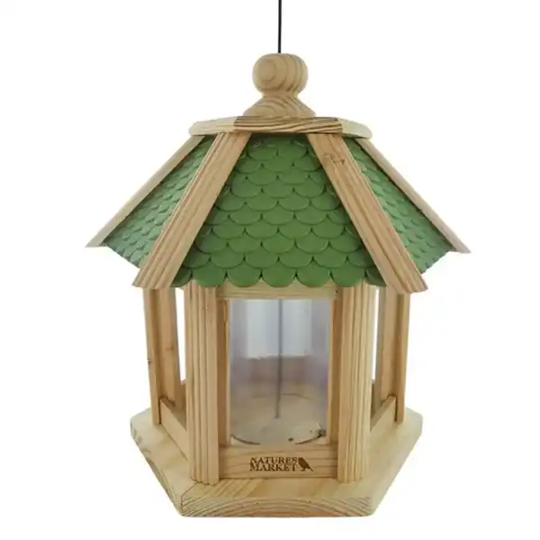 mangeoire graines gazebo vert