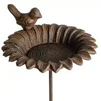 Tournesol mangeoire oiseaux sur pied en fonte 61cm