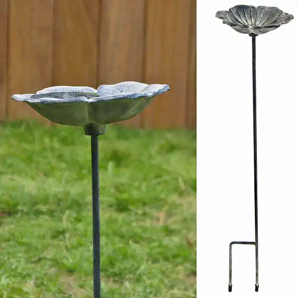 mangeoire oiseau fleur fonte  mangeoire oiseau fleur fonte