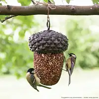 Mangeoire pour oiseaux à suspendre - Gland Haut. 22cm
