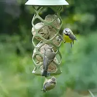 Mangeoire à oiseaux La Pause gourmande - cylindre de graisse ou boules  Mangeoire à oiseaux La Pause gourmande - cylindre de graisse ou boules
