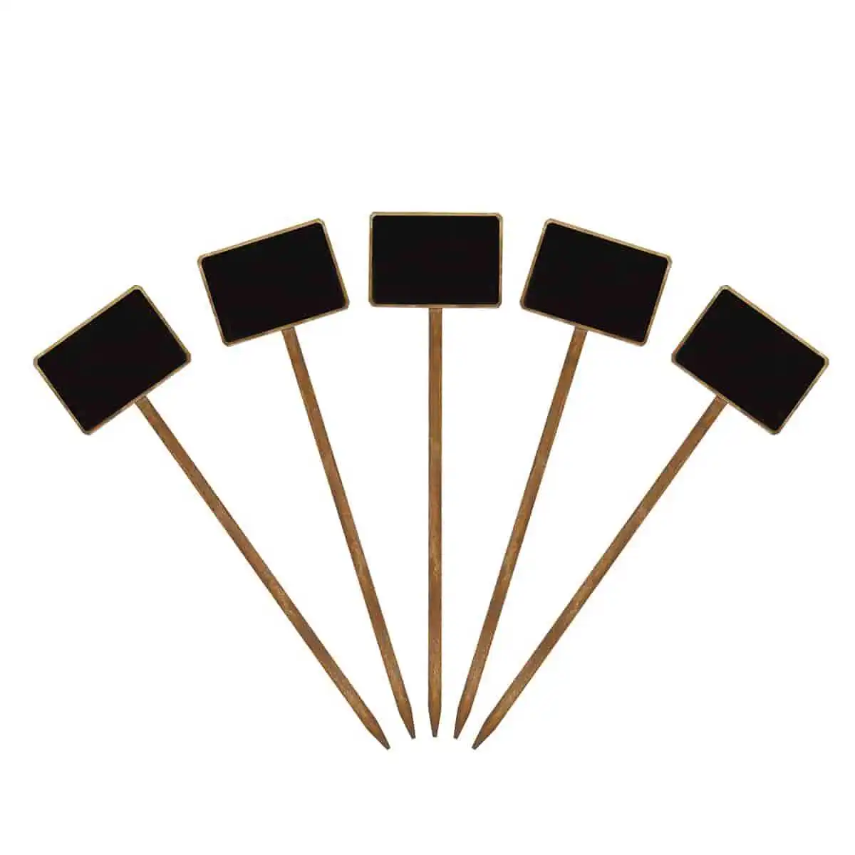 Etiquettes ardoise et bois pour plantes d'interieur 7x5cm - lot de 5  Etiquettes ardoise et bois pour plantes d'interieur 7x5cm - lot de 5