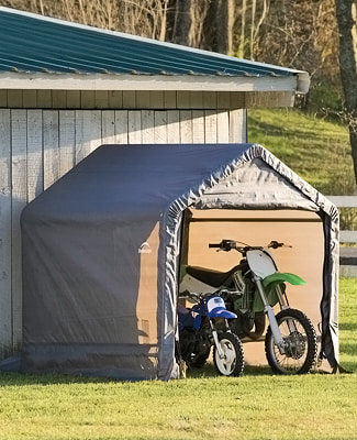 Abri en toile pour vélos ou motos