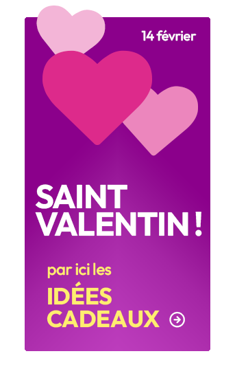 Découvrir nos idées de cadeaux pour la Saint Valentin