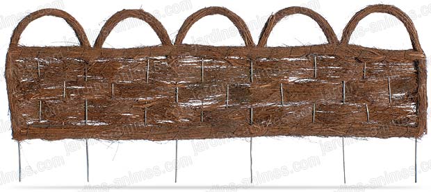 Bordure jardin bois bruyère Bordure jardin bois bruyère