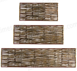 Bordure de jardin en bois d'acacia dimensions au choix Bordure de jardin en bois d'acacia dimensions au choix