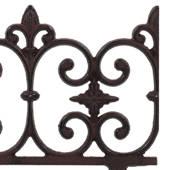 Bordurette de jardin en bronze lys français