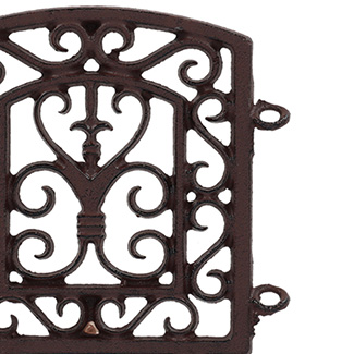 Bordurette de jardin en bronze style rustique Bordurette de jardin en bronze style rustique