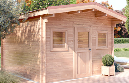 Cabanon pour jardin en bois douglas Outriaz