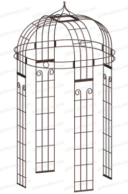 Chapeau de finition, pour gloriette en acier art déco 4 pieds Chapeau de finition, pour gloriette en acier art déco 4 pieds