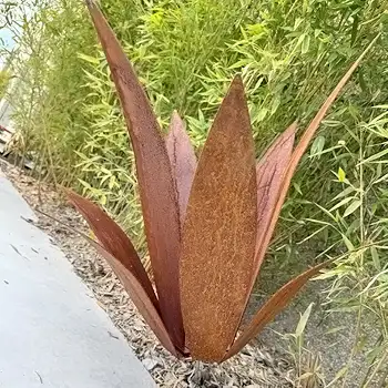 Décoration en corten pour le jardin - Agave Décoration en corten pour le jardin - Agave