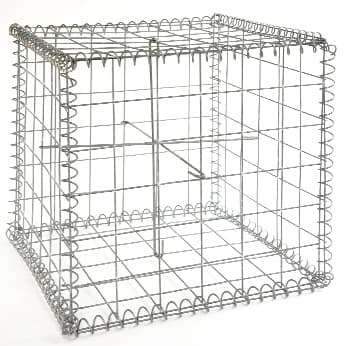 Présentation d'une cage métallique gabion