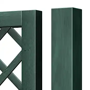 D&eacute;tails de la cloture ajour&eacute;e en bois Majesta