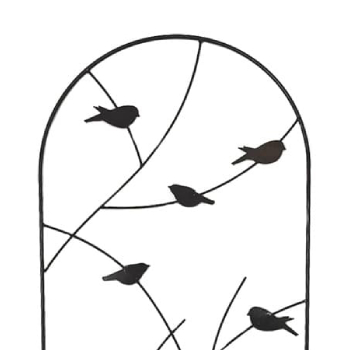 Deux dimensions de treillis grille volute oiseau disponibles