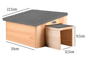 Dimensions de la maison pour hérisson en bois