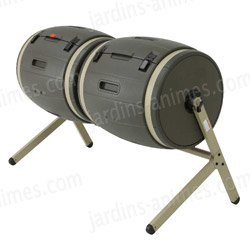 Double composteur avec tambours rotatifs Double composteur avec tambours rotatifs