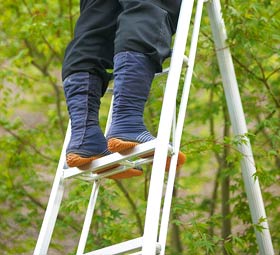 Echelle pour professionnel avec marches larges Echelle pour professionnel avec marches larges