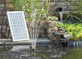 Fontaine jet d'eau solaire