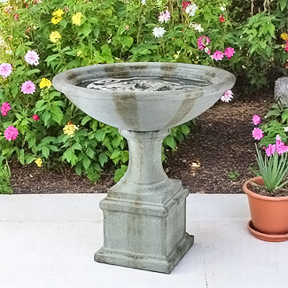 Fontaine deco pour le jardin effet pierre naturelle aspect vieilli