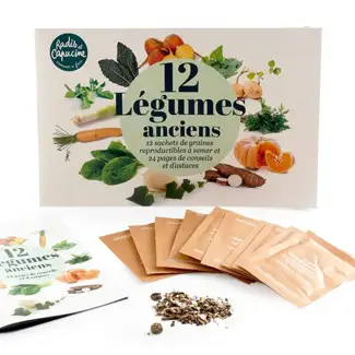 Assortiment de graines de l&eacute;gumes anciens &agrave; semer