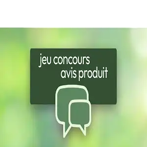 Jeu concours avis produit