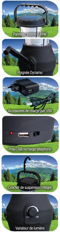 lampe de camping à dynamo et 24 leds puissantes lampe de camping à dynamo et 24 leds puissantes