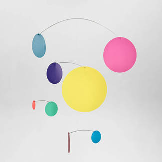 Mobile adultes et enfants Confetti colours