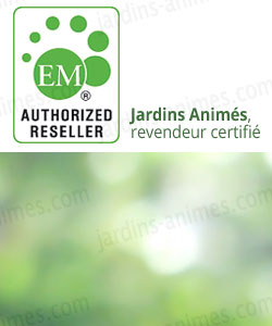 Jardins-animes.com est revendeur officiel et certifié des produits à base de micro organismes EM et bokashi