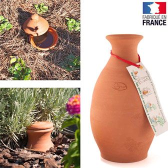 Oyas pot en céramique à enterrer pour arroser les plantes au niveau des raciner