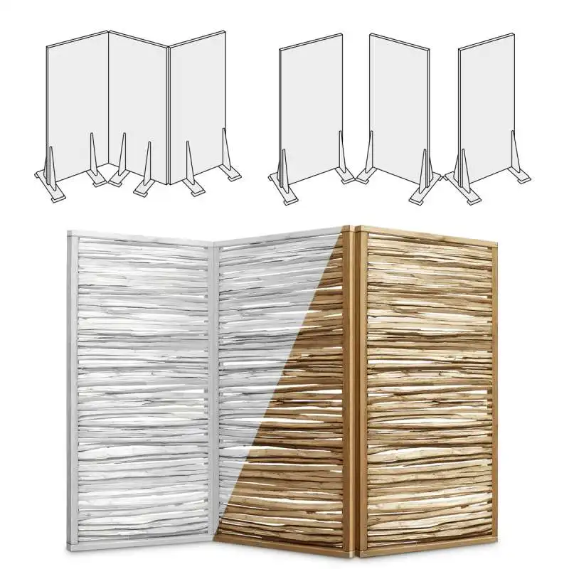Paravent en bois, intérieur / extérieur Paravent en bois, intérieur / extérieur
