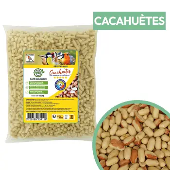 Pépites de graisse pour oiseaux aux cacahuètes