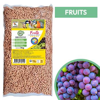 Pépites de graisse pour oiseaux aux fruits
