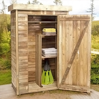 Petit abri de jardin en bois pour rangement