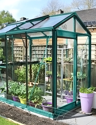 Serre de jardin en verre et aluminium Piccolo ACD