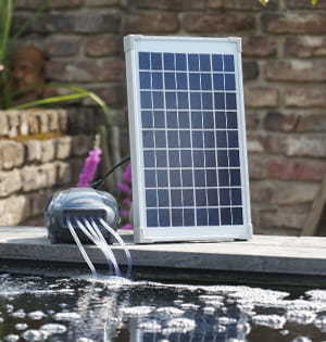 Pompe à oxygène solaire, 10V 6W DC Micro pompe de bassin solaire