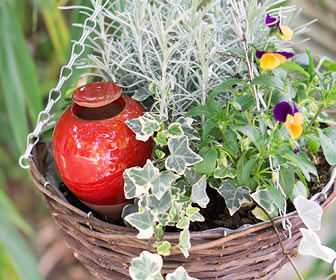 Oyas émaillé, petit réservoir d'eau en céramique pour plante d'intérieur